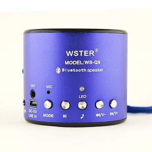 Bluetooth колонка WS-Q9 (синий)