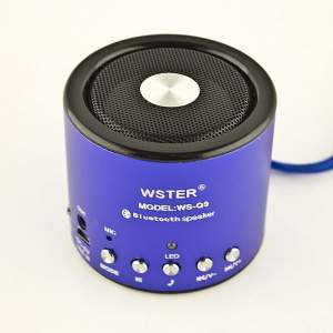 Bluetooth колонка WS-Q9 (синий)